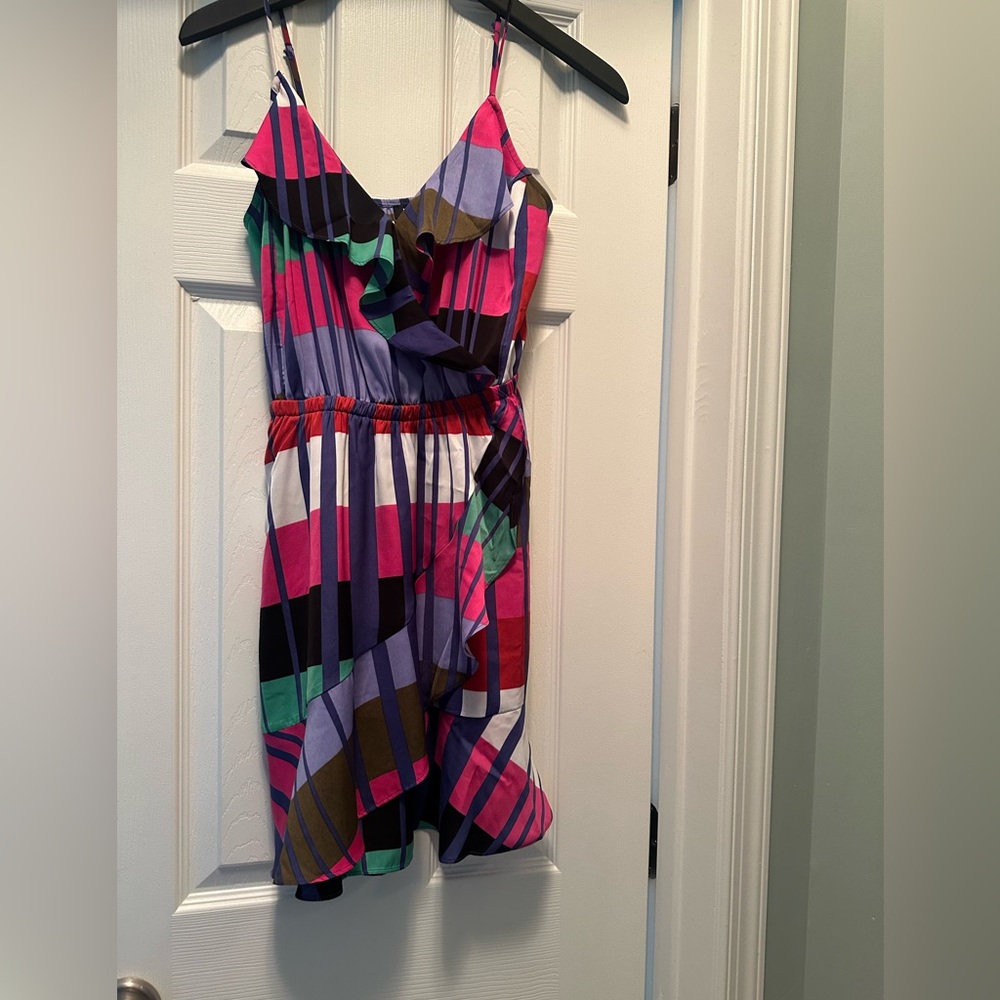 Express Colorful Striped Sleeveless Dress